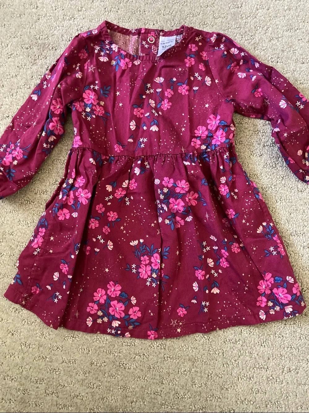 10-pc Bundle assorted cool weather baby girl clothes, ~9-12M.